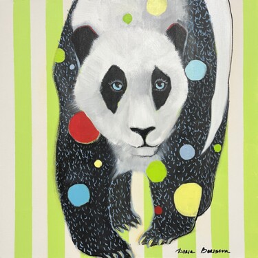 Malerei mit dem Titel "Panda Bear. Acrylic…" von Daria Borisova, Original-Kunstwerk, Acryl
