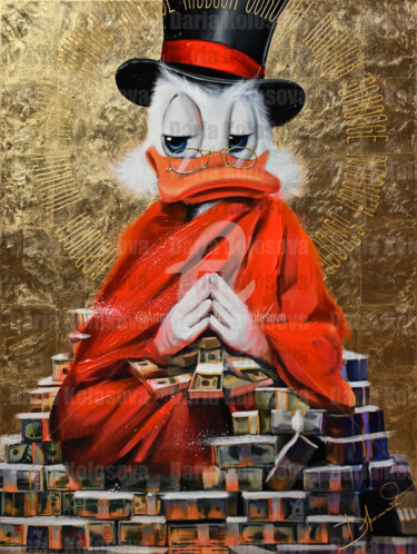 "Duck MONK - GICLEE…" başlıklı Tablo Daria Kolosova tarafından, Orijinal sanat, Petrol