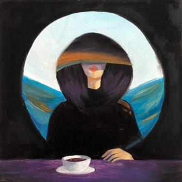 Pintura titulada "coffee o' clock" por Darja Samoylovich, Obra de arte original, Oleo