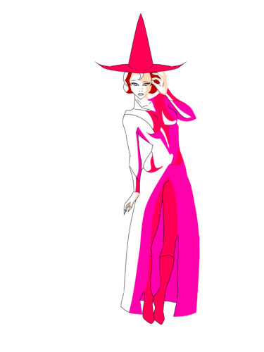 Digital Arts titled "Pink Witch" by Dark Phant0m'S Artz, Original Artwork, 2D Digital Work