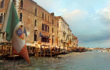 Photographie intitulée "venise N 10" par Darnal, Œuvre d'art originale, Photographie manipulée