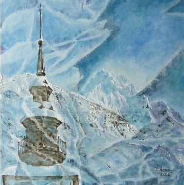 Pintura intitulada "à travers la glace" por Darnal, Obras de arte originais, Óleo