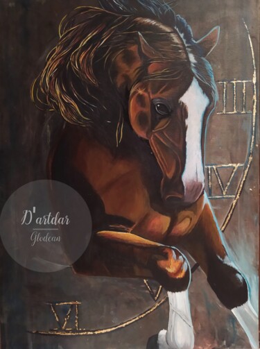 "Run Horse" başlıklı Tablo Glodean Dimblon tarafından, Orijinal sanat, Akrilik