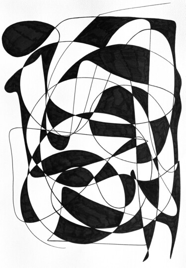 Dibujo titulada "physicist" por Darya Nakvakina, Obra de arte original, Rotulador