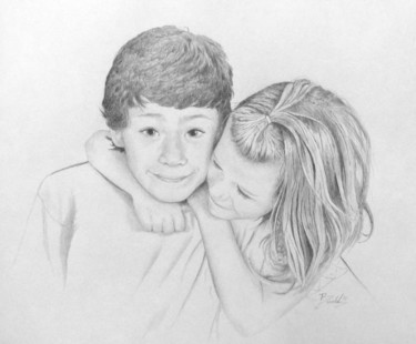 Drawing titled "CONNOR AND KAYLEIGH" by Daryl Budd, Original Artwork, Other