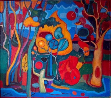 Peinture intitulée "Muzg" par Dastid Miluka, Œuvre d'art originale, Acrylique