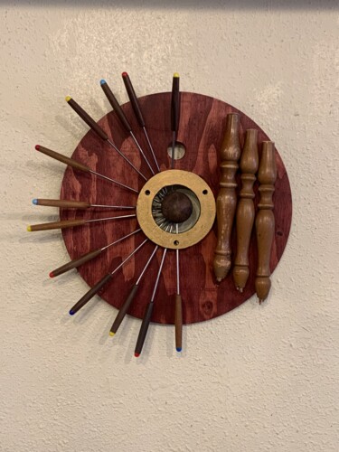 Sculpture titled "Day Cycle Assemblage" by David Goecke, Original Artwork, Wood