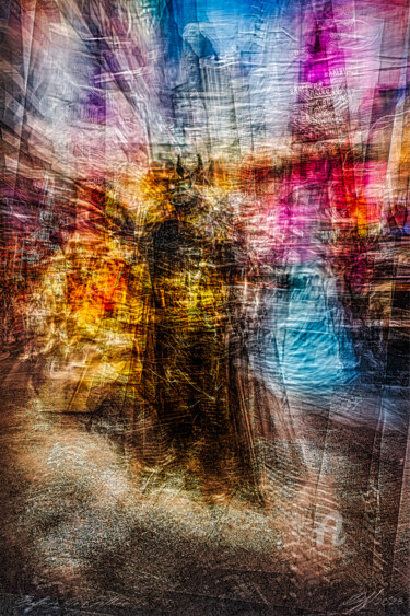 Отпечатки и Гравюры под названием "Batman In Gotham" - David Hathaway, Подлинное произведение искусства, Цифровая печать