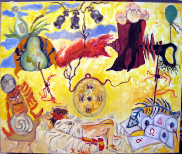 Peinture intitulée "La "Création"" par David Mazza, Œuvre d'art originale, Huile
