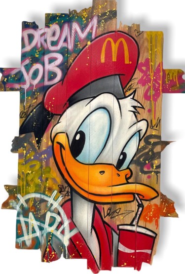Peinture intitulée "Mac Donald" par David Nicolas (Daru), Œuvre d'art originale, Acrylique