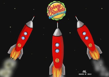 Dessin intitulée "Johnny Rockets.jpg" par David Nornberg, Œuvre d'art originale, Autre