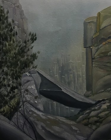 Painting titled "Mount Oakley, Tasma…" by David O'Halloran, Original Artwork, Oil