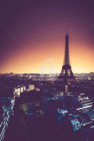 Fotografía titulada "Tour Eiffel Paris II" por David Penez, Obra de arte original, Fotografía digital