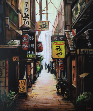 "Osaka Namba (n°4 -…" başlıklı Tablo David Stany Garnier tarafından, Orijinal sanat, Akrilik Ahşap Sedye çerçevesi üzerine m…