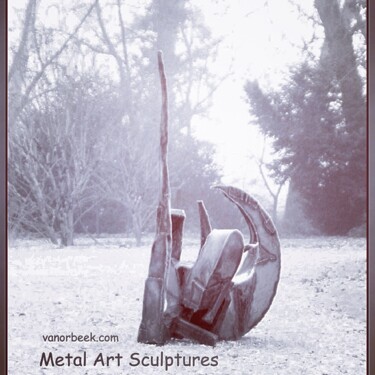 Sculpture titled "Metal Galaxie" by David Vanorbeek, Original Artwork, Metals