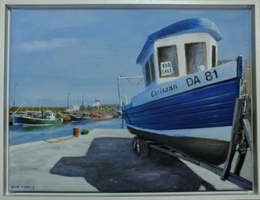 "Boat for sale" başlıklı Tablo David Donnelly tarafından, Orijinal sanat, Petrol