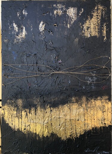 Peinture intitulée "Flash Metal Gold" par Davide Murabito, Œuvre d'art originale, Acrylique