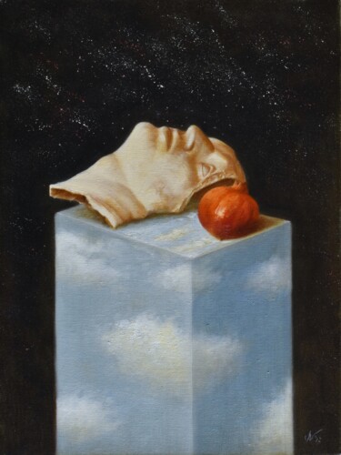 제목이 "Il frutto dell'Eden"인 미술작품 Davide Nunziante로, 원작, 기름 나무 들것 프레임에 장착됨