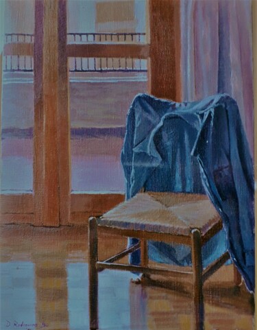 Painting titled "A la maison" by Davide Rodoquino, Original Artwork, Oil