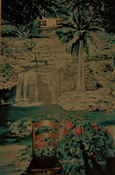 Painting titled "Botanic park with w…" by Davide Rodoquino, Original Artwork, Acrylic