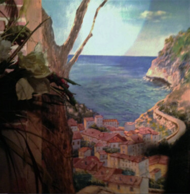 Pittura intitolato "Scalinata su rivier…" da Davide Rodoquino, Opera d'arte originale, Acrilico