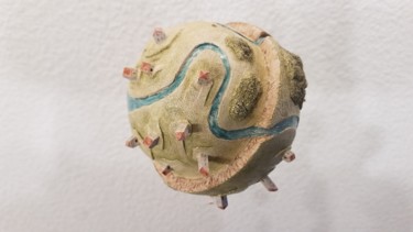 Sculpture titled "Mû" by David Et Ses Univers, Original Artwork, Ceramics