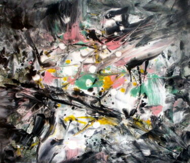 Peinture intitulée "Laisser faire le Ha…" par Davidian Gotis Abstraction Abstraite, Œuvre d'art originale, Acrylique