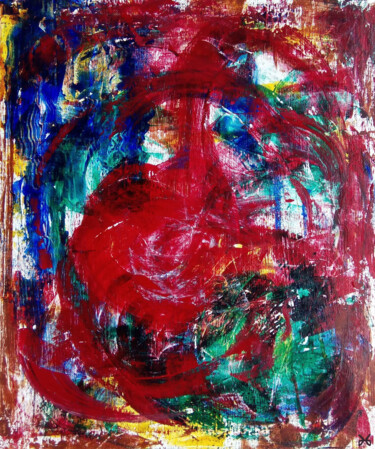 Peinture intitulée "Muladhara- Abstract…" par Davidian Gotis Abstraction Abstraite, Œuvre d'art originale, Acrylique