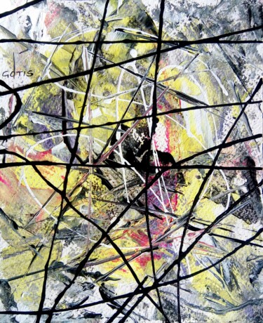 Картина под названием "Hiroki - Abstractio…" - Davidian Gotis Abstraction Abstraite, Подлинное произведение искусства, Акрил