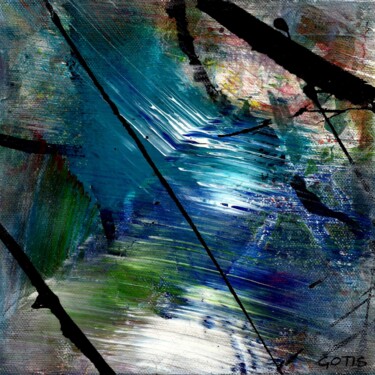 Schilderij getiteld "Jokaï - Abstraction…" door Davidian Gotis Abstraction Abstraite, Origineel Kunstwerk, Acryl