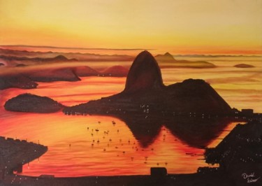 Pittura intitolato "Rio de Janeiro - Pã…" da David Lino, Opera d'arte originale, Acrilico