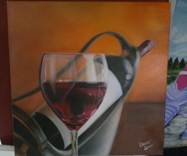 Pintura titulada "Painting - Glass of…" por David Lino, Obra de arte original, Oleo