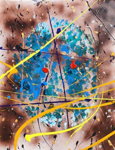 Painting titled "Worlds Apart" by David Phoenix, Original Artwork, Acrylic