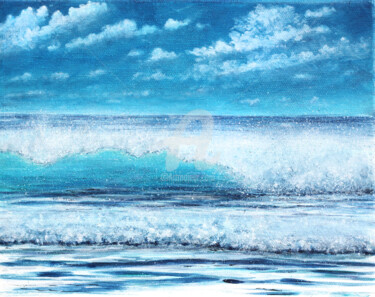 Malarstwo zatytułowany „Peinture marine "Mé…” autorstwa David Quant, Oryginalna praca, Akryl