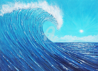 绘画 标题为“Peinture marine "Va…” 由David Quant, 原创艺术品, 丙烯