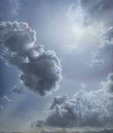 Peinture intitulée "The Forgiving Sky (…" par David Tracey, Œuvre d'art originale, Acrylique Monté sur Châssis en bois