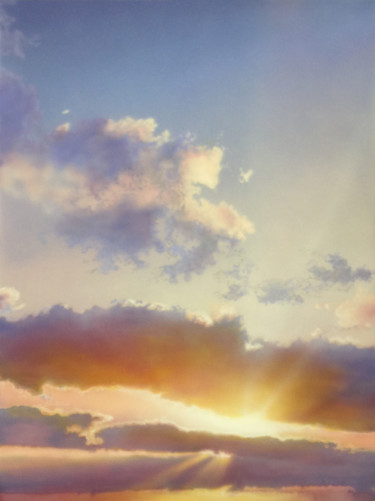 "Brilliant Sun on Pu…" başlıklı Tablo David Tracey tarafından, Orijinal sanat, Akrilik Ahşap Sedye çerçevesi üzerine monte e…