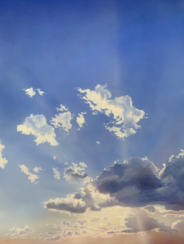 Pintura titulada "Warm Light, Cool Air" por David Tracey, Obra de arte original, Acrílico Montado en Bastidor de camilla de…