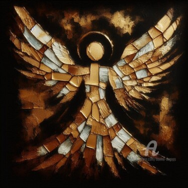 Artes digitais intitulada "Angel" por Davina Dugnas, Obras de arte originais, Pintura digital