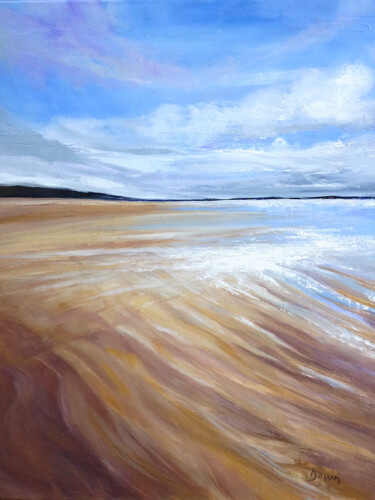 Painting titled "The Edge of the Tide" by Dawn Rodger, Original Artwork, Oil