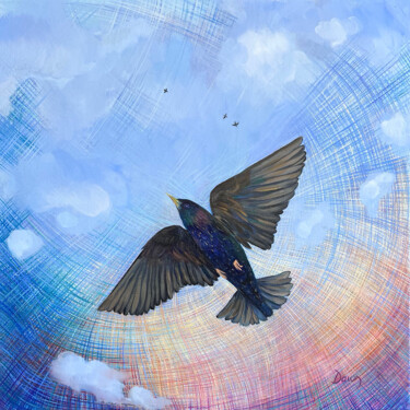 Peinture intitulée "Hope is the Thing" par Dawn Rodger, Œuvre d'art originale, Huile