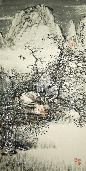 "Poetic life  唐人诗意 （…" başlıklı Tablo Dayou Lu tarafından, Orijinal sanat, Pigmentler