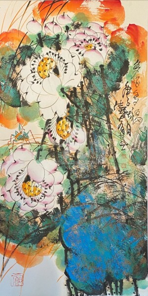 Painting titled "Fertility and fortu…" by Dayou Lu, Original Artwork, Pigments