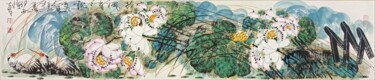 Malarstwo zatytułowany „Wind through the lo…” autorstwa Dayou Lu, Oryginalna praca, Pigmenty