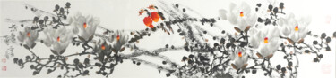 Pintura intitulada "No dust world 无尘世界…" por Dayou Lu, Obras de arte originais, Pigmentos