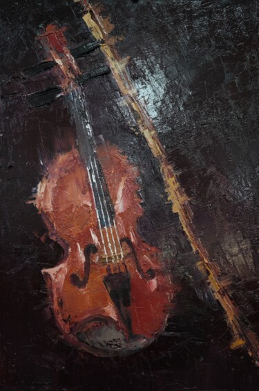 Картина под названием "music" - Dazhao Su, Подлинное произведение искусства, Масло