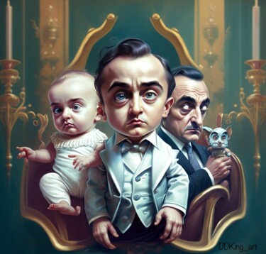 Arte digital titulada "Lil’Boss" por Ddking, Obra de arte original, Imagen generada por IA