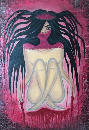 Schilderij getiteld "Argen kadın tablo" door Didem Yüksel, Origineel Kunstwerk, Acryl