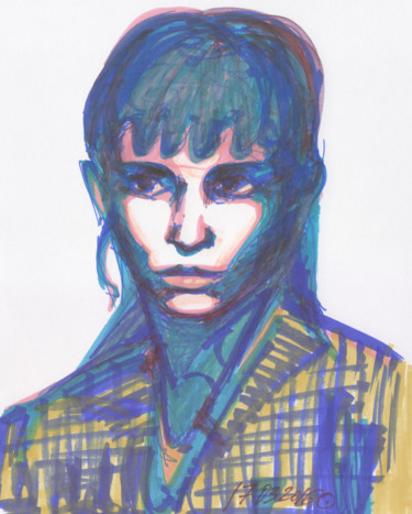 Drawing titled "Rooney, 17 March 20…" by Dea Lieotto, Original Artwork, Marker