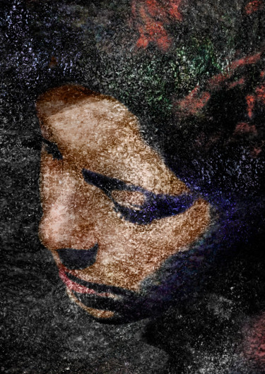 Цифровое искусство под названием "Face. 2013" - Dea Lieotto, Подлинное произведение искусства, Цифровая живопись